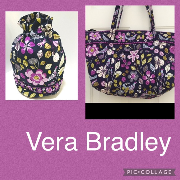 Vera Bradley Handbags - 🔥SALE - 2 Vera Bradley  "FLORAL NIGHTINGALE" bags